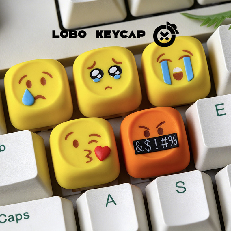 Gaming Keyboard Emoji - Hot Emoji Keycaps Kawaii Gepersonaliseerde Hars