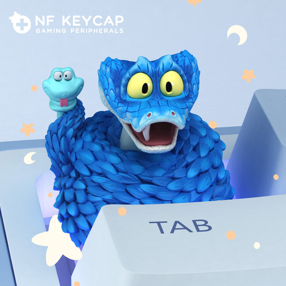 Gaming Keyboard Backlit - Zootopia Keycap Gary De'Snake Custom voor