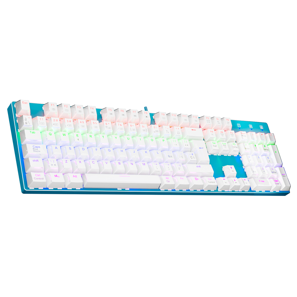 Keyboard Gaming Transparent - E-YOOSO Z88 Rainbow FALCON USB Mechanisch