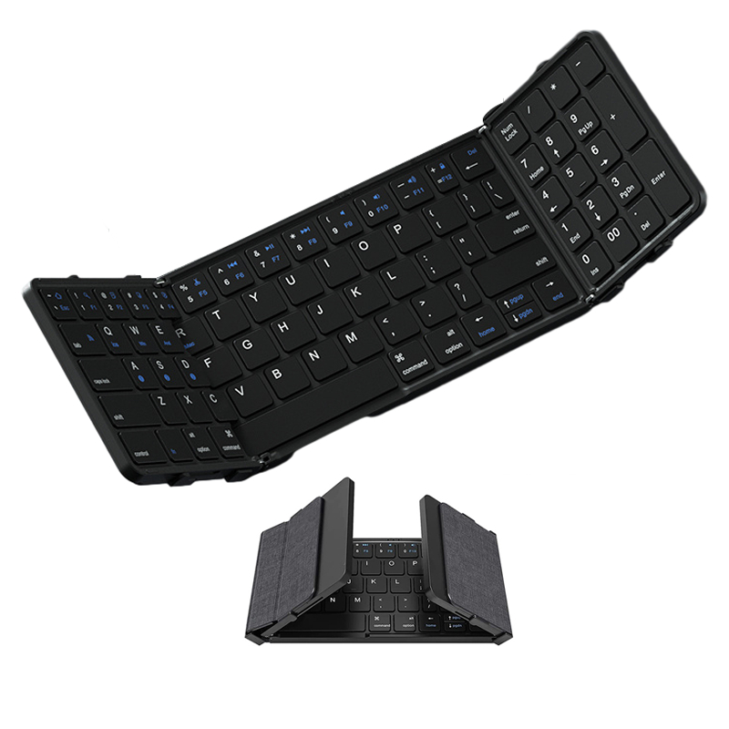 Gaming Keyboard Budget - Opvouwbaar Bluetooth-toetsenbord met numeriek toetsenbord Volledig