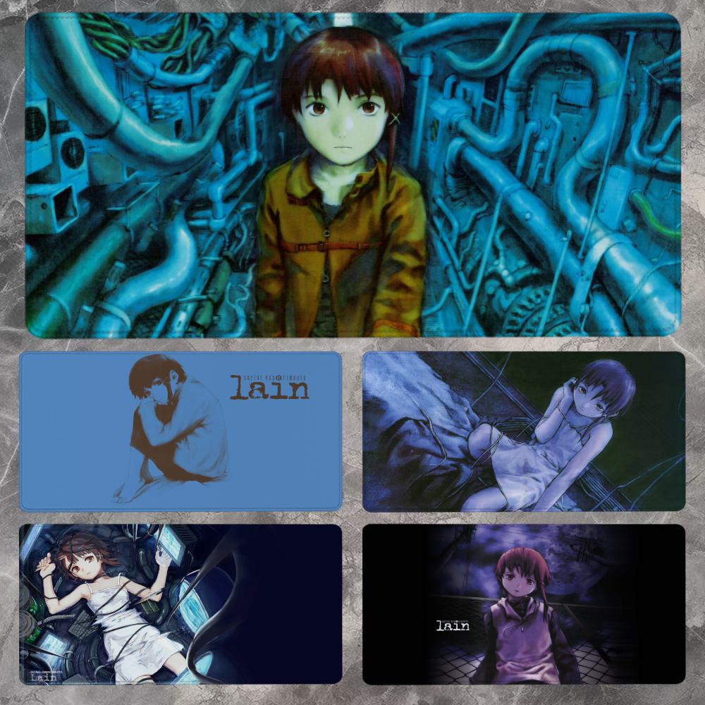 Gaming Keyboard Non Mechanical - Lain Serial Experiments Muismat 90x40CM Antislip