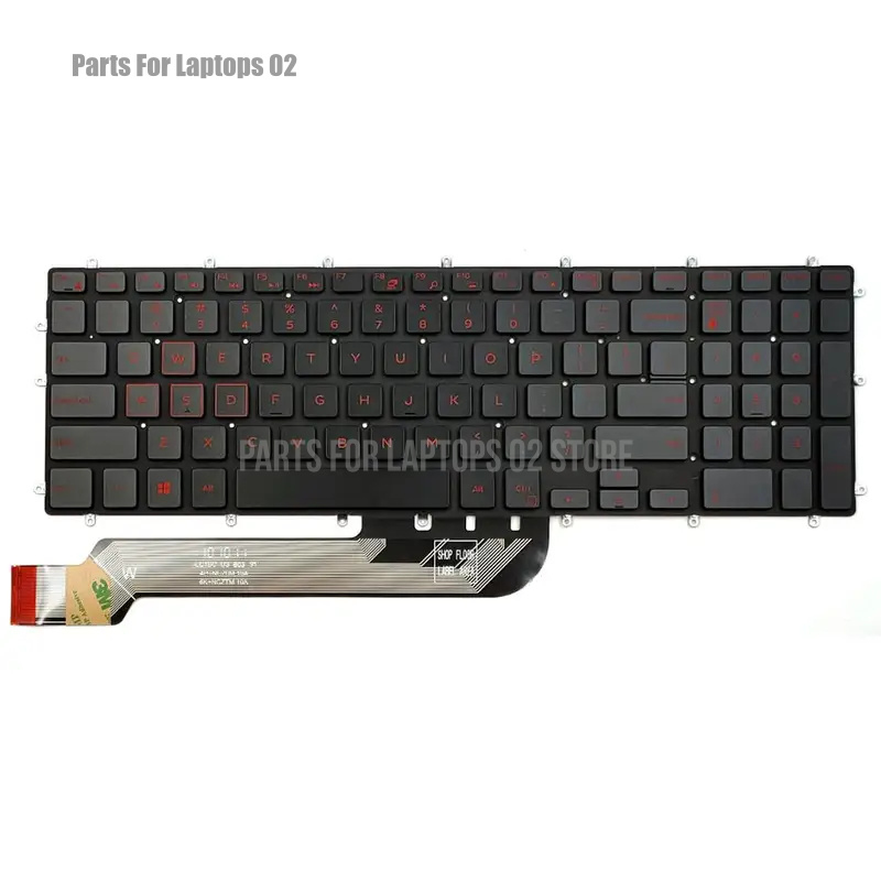 Gaming Keyboard Backlit - D Nieuw Voor Dell G3-3579 G3-3779