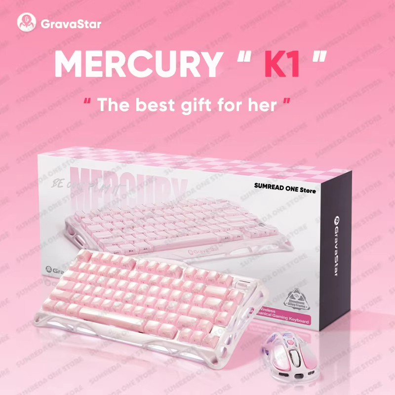 Gaming Keyboard Non Mechanical - Grava Star Mercury K1 Draadloos gaming