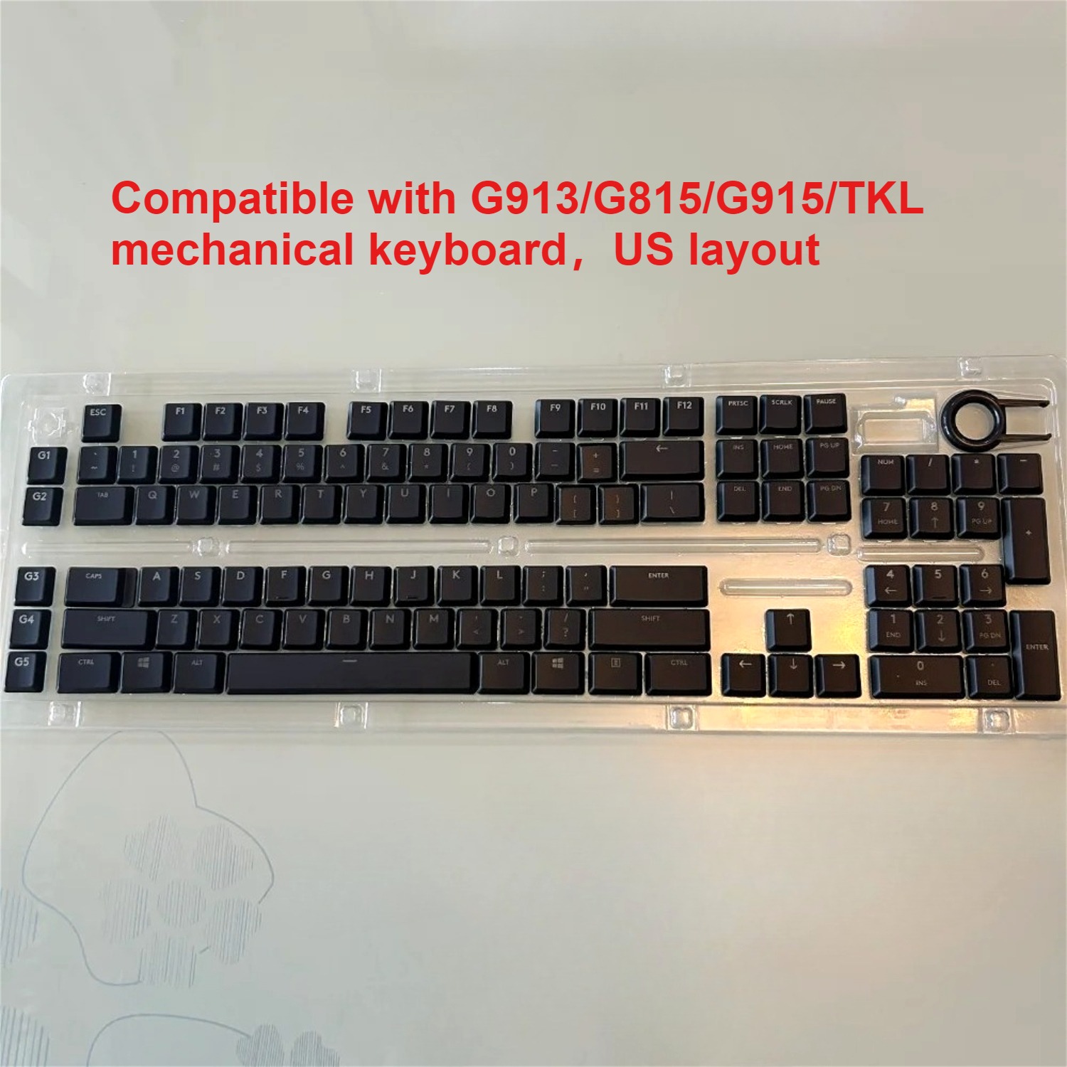 Gaming Keyboard Tkl - Transparante Low Axis Keycaps compatibel met