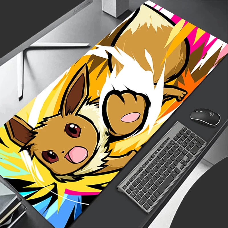 Gaming Keyboard Affordable - P-Pokemon Eevee Anime Gaming-muismat, uitgebreide antislip
