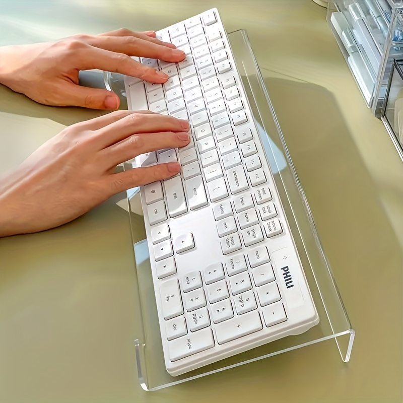 Keyboard Gaming Transparent - Acryl toetsenbordstandaard, transparante desktop-organizer, geschikt voor