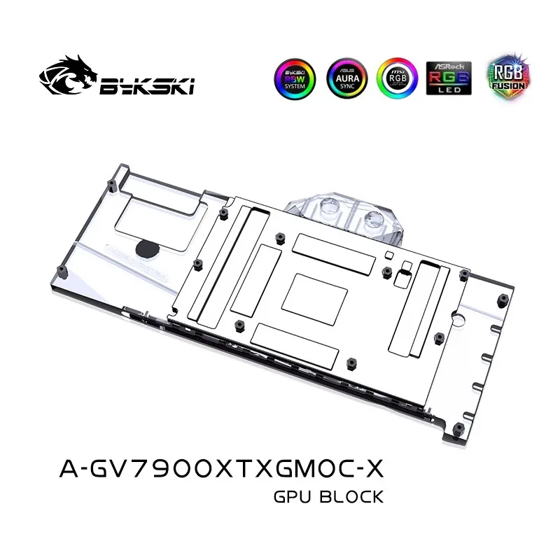 Amd Vga Rx 7900 Xtx - Bykski A-GV7900XTXGMOC-X Waterblok Gebruik voor Gigabyte