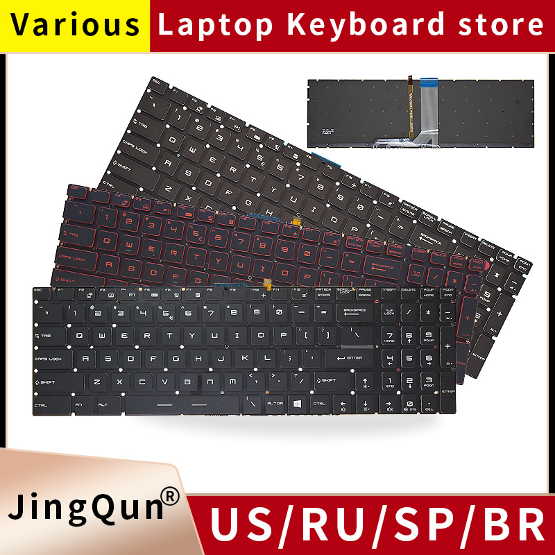 Gaming Keyboard Backlit - US/RU/SP/FR/TR/AR/NE Verlicht Toetsenbord Voor MSI GT62
