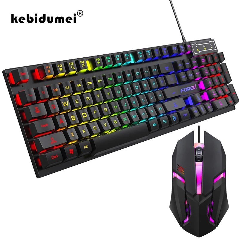 Gaming Keyboard Budget - Mechanisch toetsenbord met 104 toetsen, verlicht