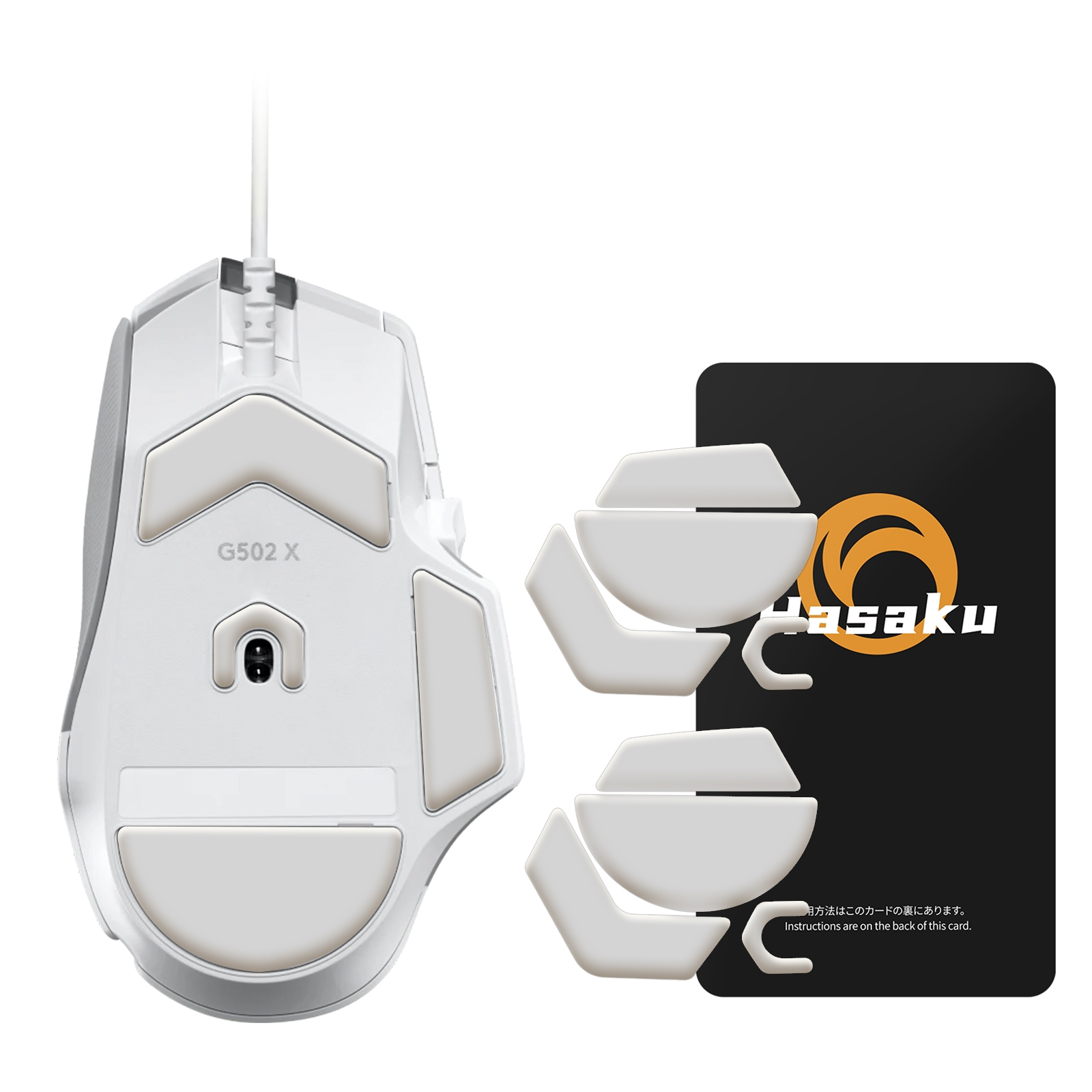 Logitech Mouse G502 - 2 Sets HASAKU Afgeronde Gebogen Randen