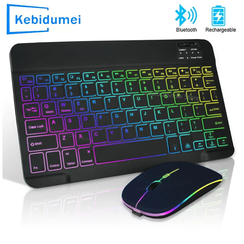 Gaming Keyboard Budget - Mini verlicht RGB Bluetooth draadloos toetsenbord