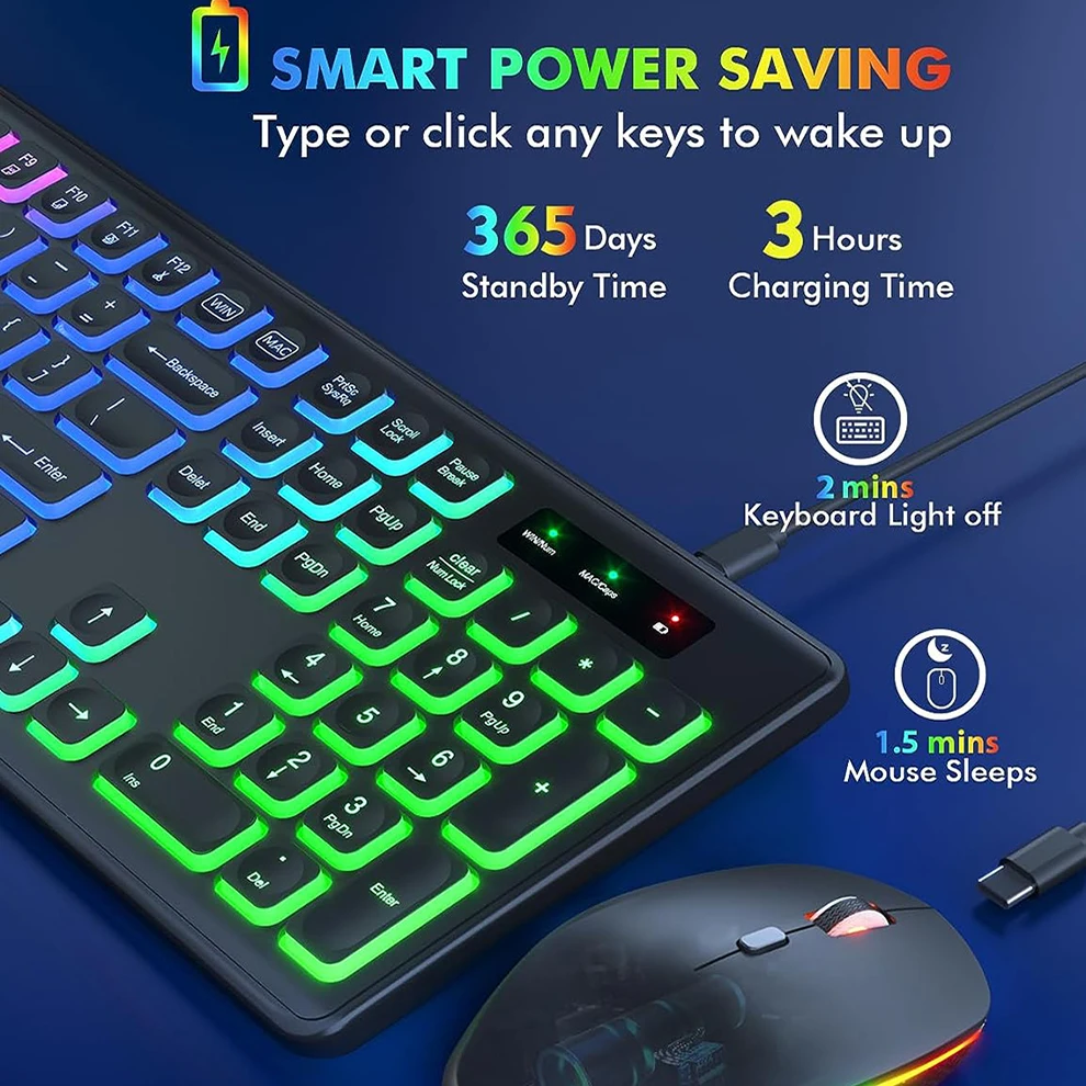 Draadloos toetsenbord en muisc - Gaming Keyboard Budget recensie en prijs
