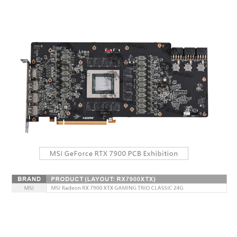 Bykski A-MS7900XTXTRIO-X Water - Amd Vga Rx 7900 Xtx recensie en prijs