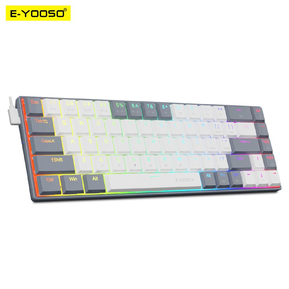 E-YOOSO A68 RGB Mini Slim USB  - Gaming Keyboard Budget recensie en prijs