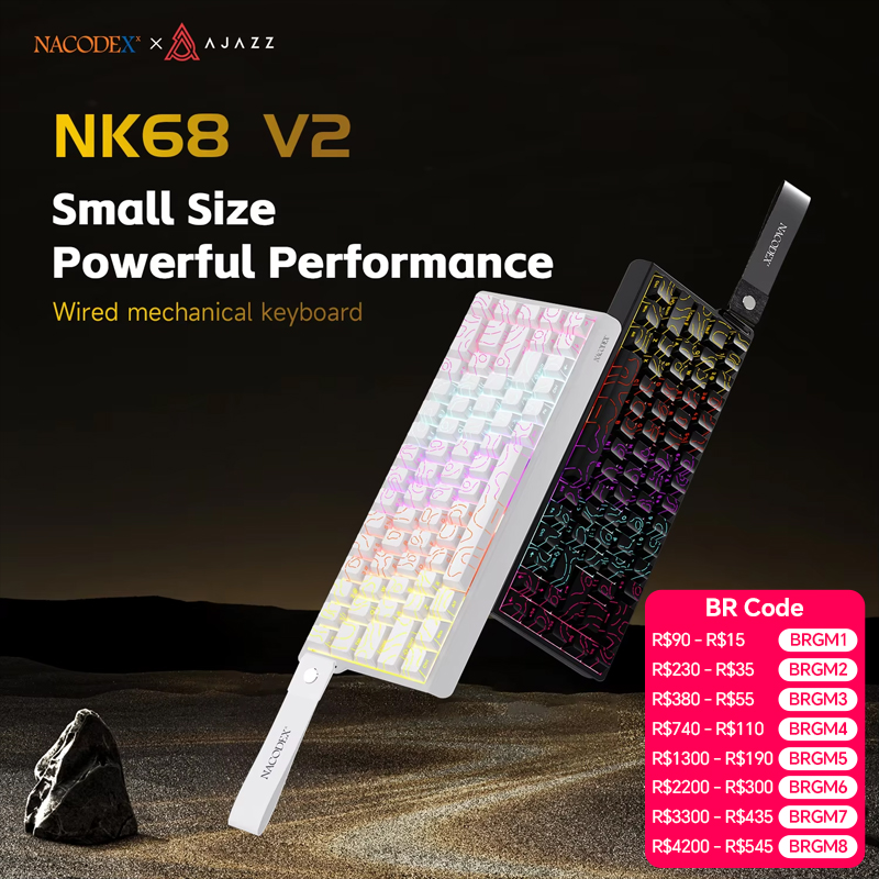 AJAZZ NK68V2 Single-Mode Bedra - Keyboard Gaming Transparent recensie en prijs
