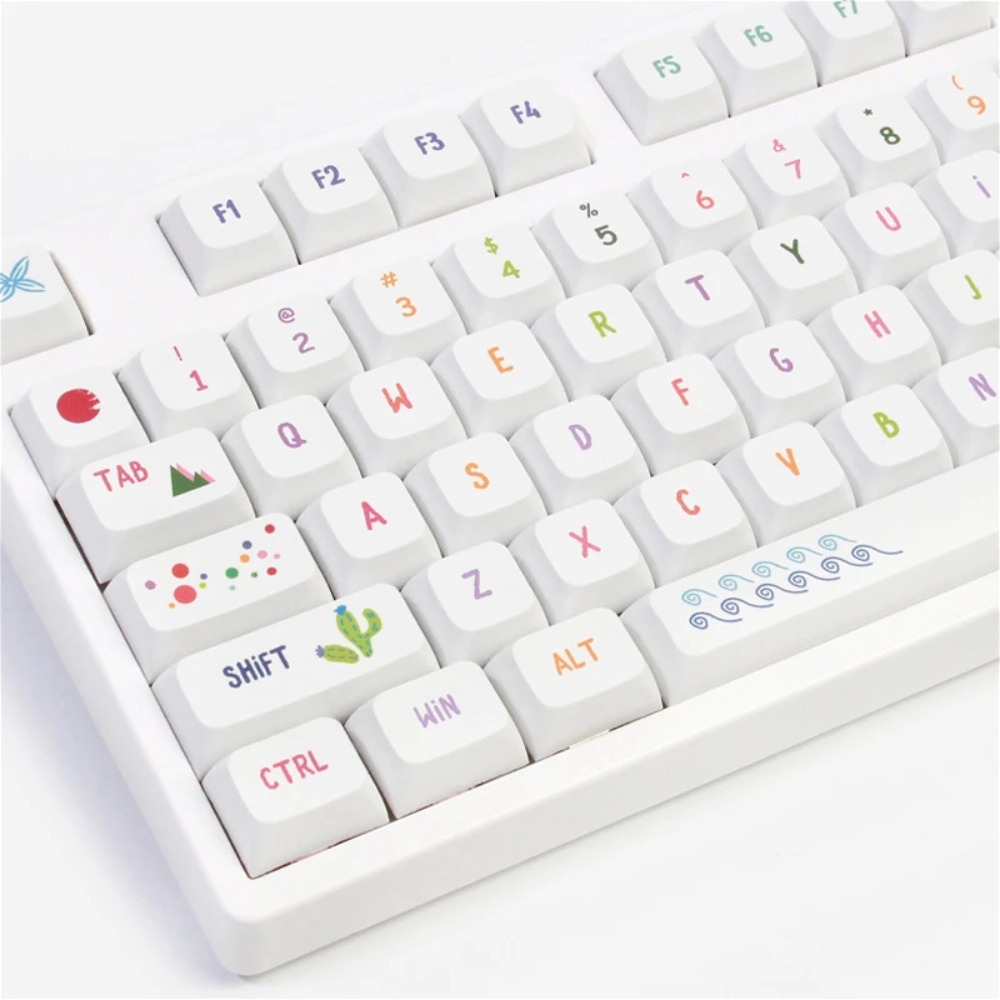 Levendige Summer Art Keycaps 1 - Gaming Keyboard Tkl recensie en prijs