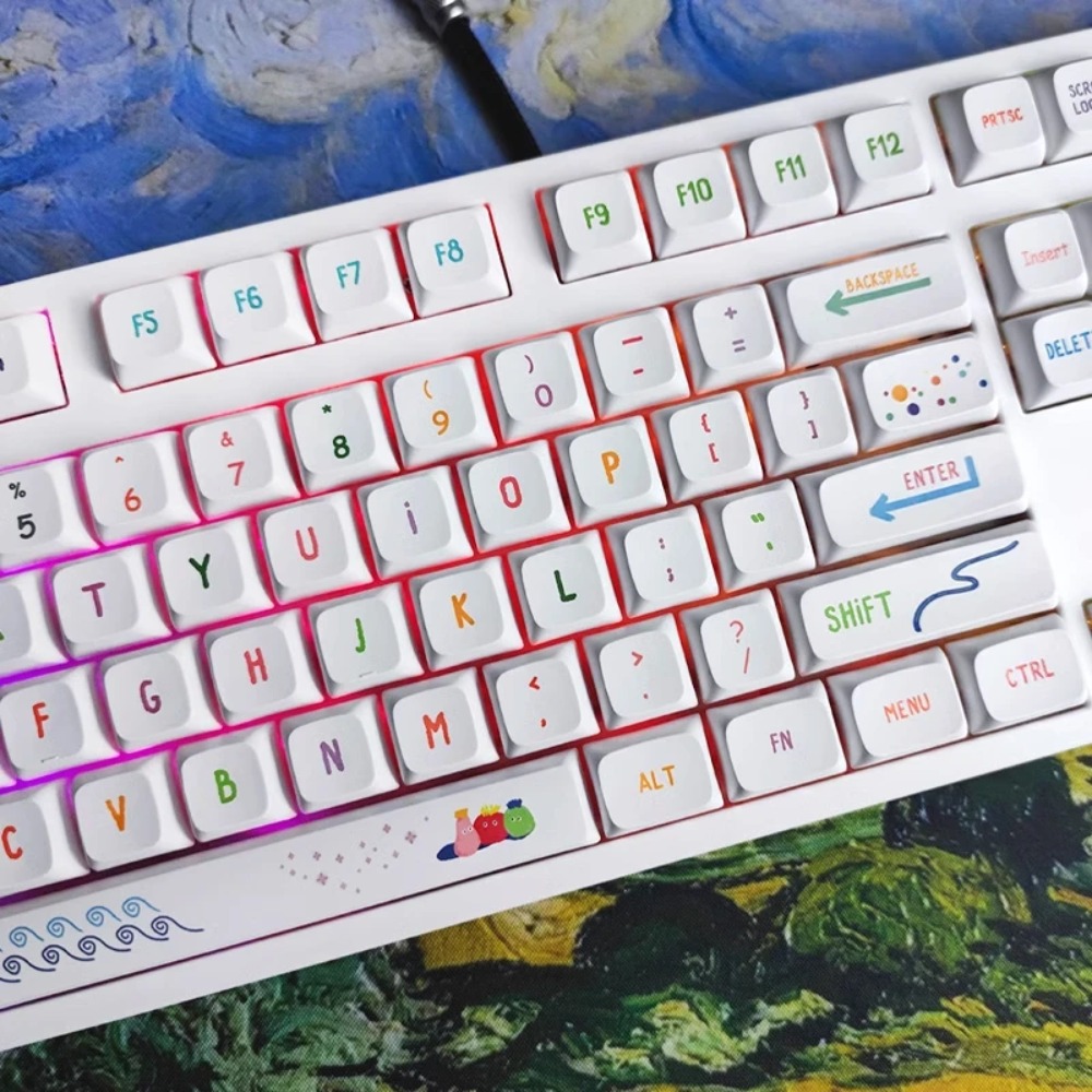 Levendige Summer Art Keycaps 1 - Gaming Keyboard Tkl recensie en prijs