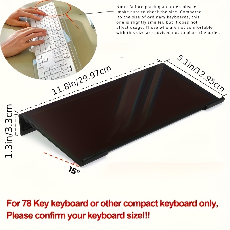 Acryl toetsenbordstandaard, tr - Keyboard Gaming Transparent recensie en prijs