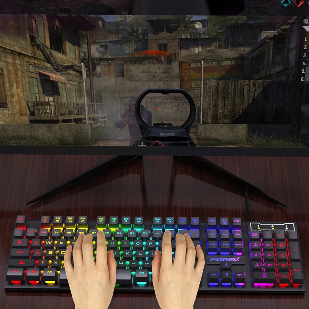 104 toetsen Mechanisch toetsen - Gaming Keyboard Budget recensie en prijs
