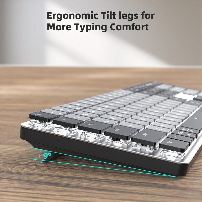 Bluetooth Dual-Mode Ultradunne - Gaming Keyboard That Is Quiet recensie en prijs