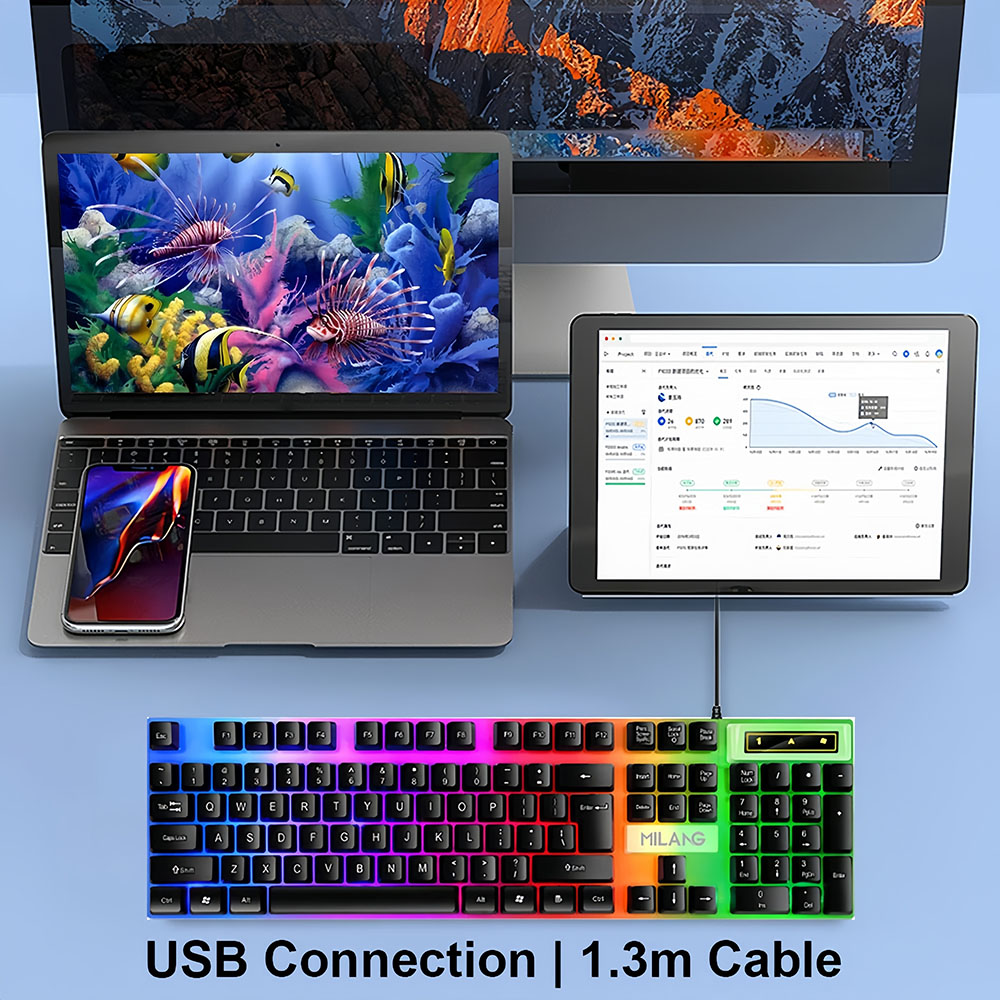 KEBIDUMEI USB Bedraad toetsenb - Gaming Keyboard Budget recensie en prijs