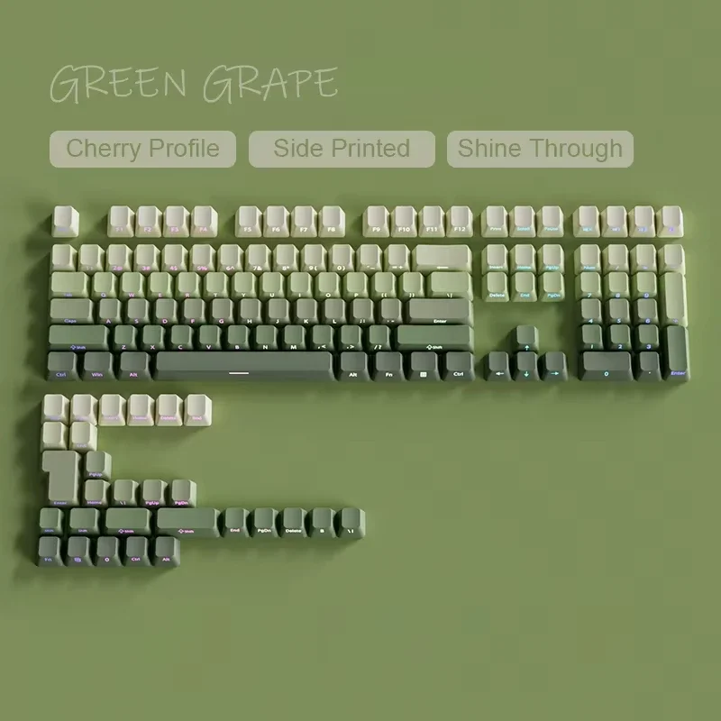 Gradiënt Groene Druif Zijprint - Gaming Keyboard Backlit recensie en prijs