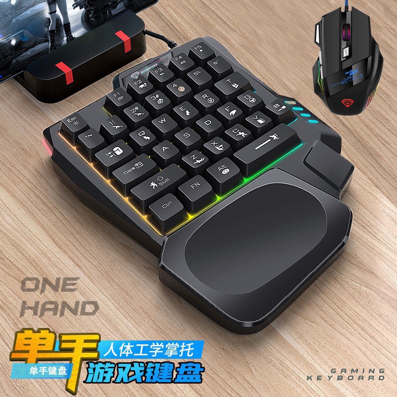 K5 éénhands-toetsenbord Gungod - Keyboard Gaming Amazon recensie en prijs