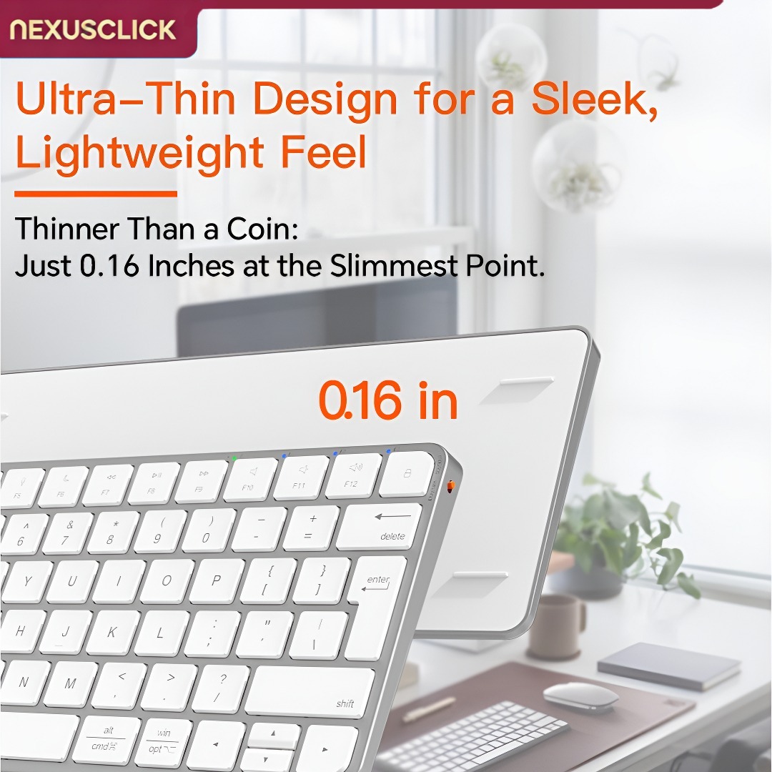 NexusClick Ultra Slim draadloo - Gaming Keyboard That Is Quiet recensie en prijs