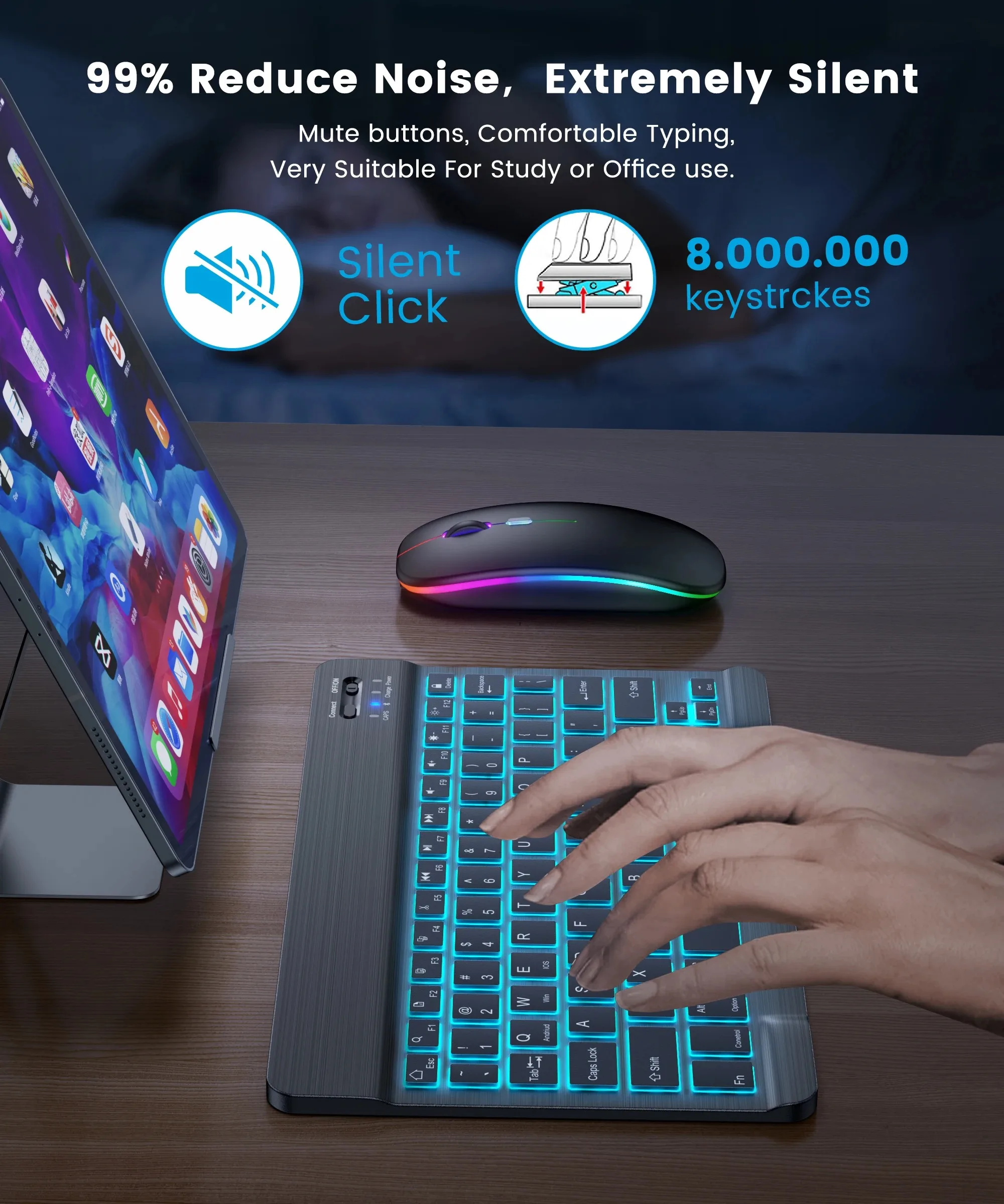 Mini verlicht RGB Bluetooth dr - Gaming Keyboard Budget recensie en prijs