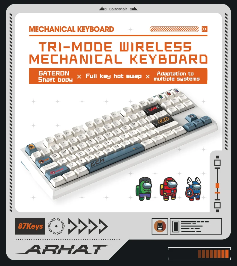 # Voor Darmoshark K6 Kit Hoge  - Gaming Keyboard Tkl recensie en prijs