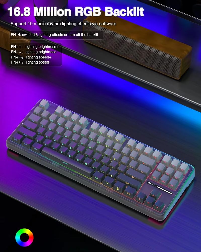 Aula F87 Draadloos Mechanisch  - Gaming Keyboard Tkl recensie en prijs